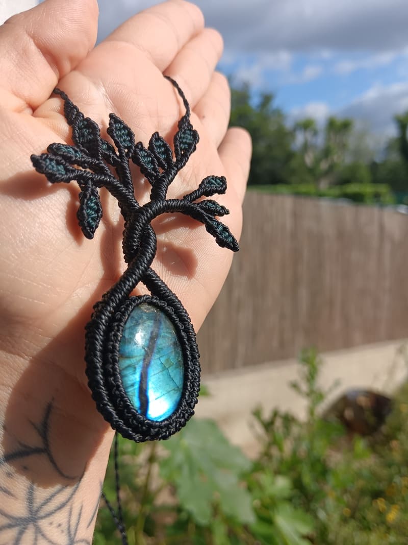 bijoux-macramé-pierres-naturelles-collier-cabochon-artesaninas bijoux-macramé-pierres-naturelles-collier-cabochon-artesaninas